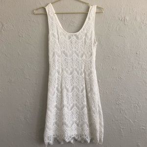 White lace dress